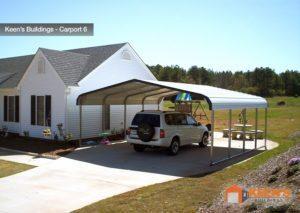 Keens Buildings 18X21 Double Carport 6