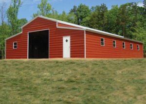 Red Metal Barn
