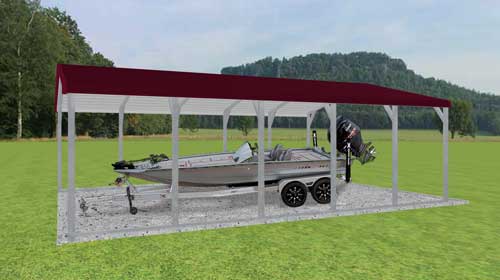 18X26X7 Boatport Carport
