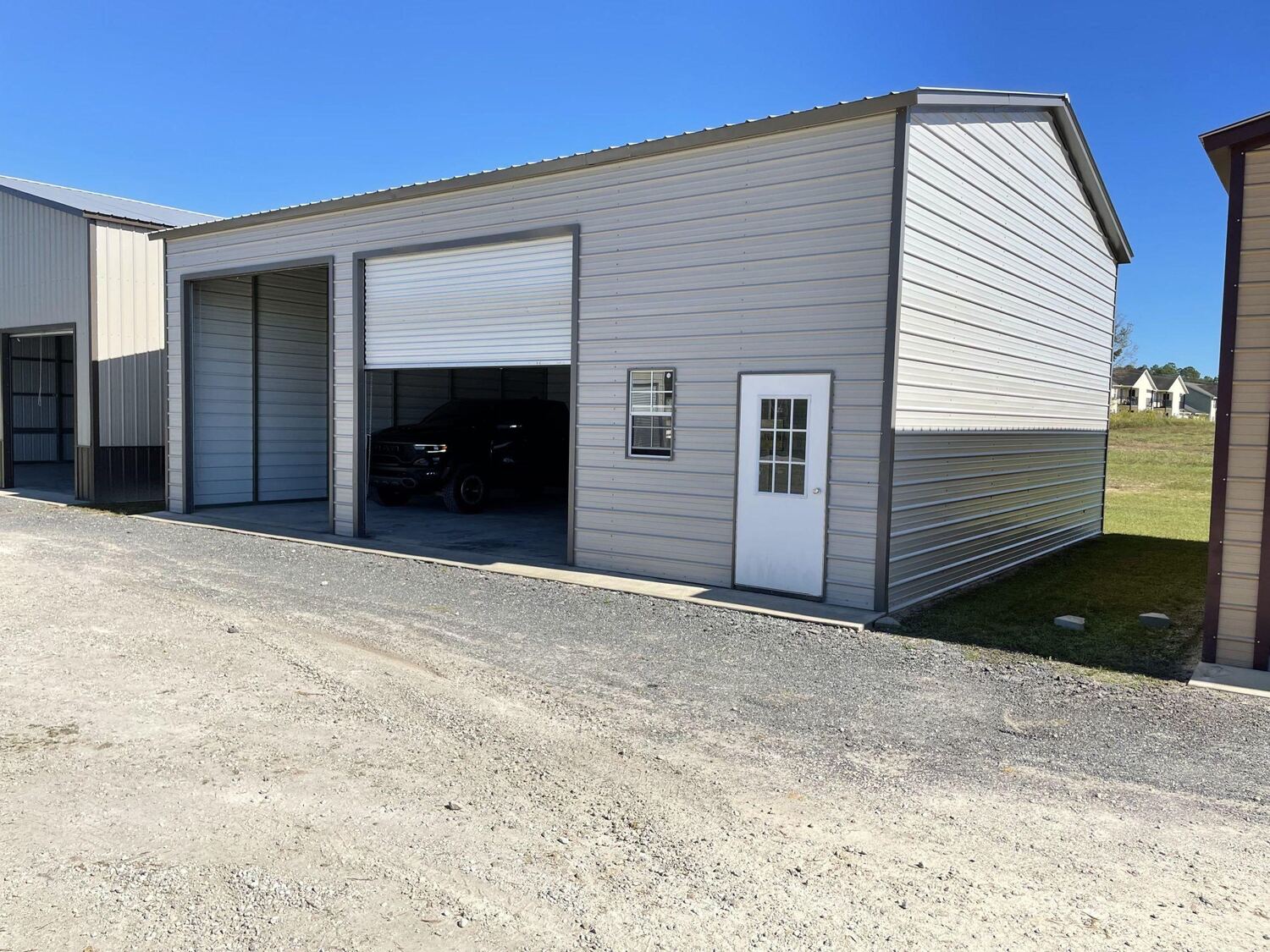 2-Port Garage Steel Building