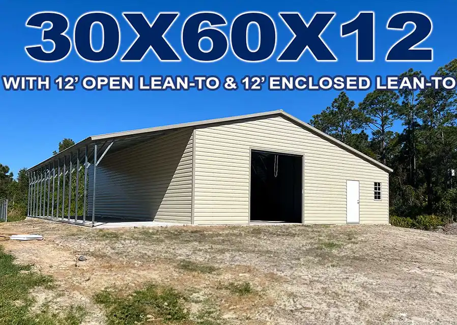 2-Port Garage Steel Building