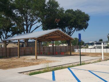 22x24x10 Pole Barn Installed